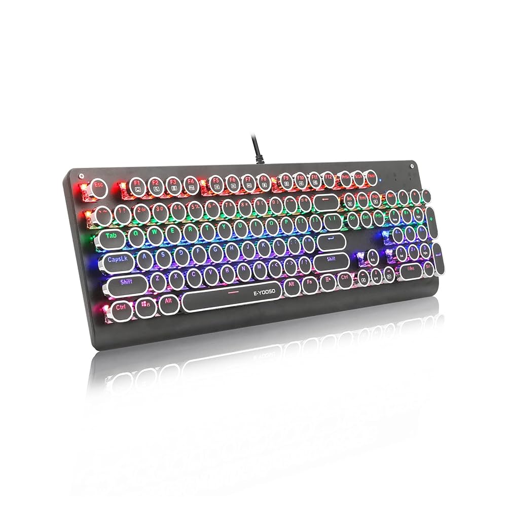 e元素 ゲーミングキーボード 60% テンキーレス US配列 赤軸 キーキャップ Amazon | e元素ゲーミングキーボード 赤軸を採用 テンキーレスUS